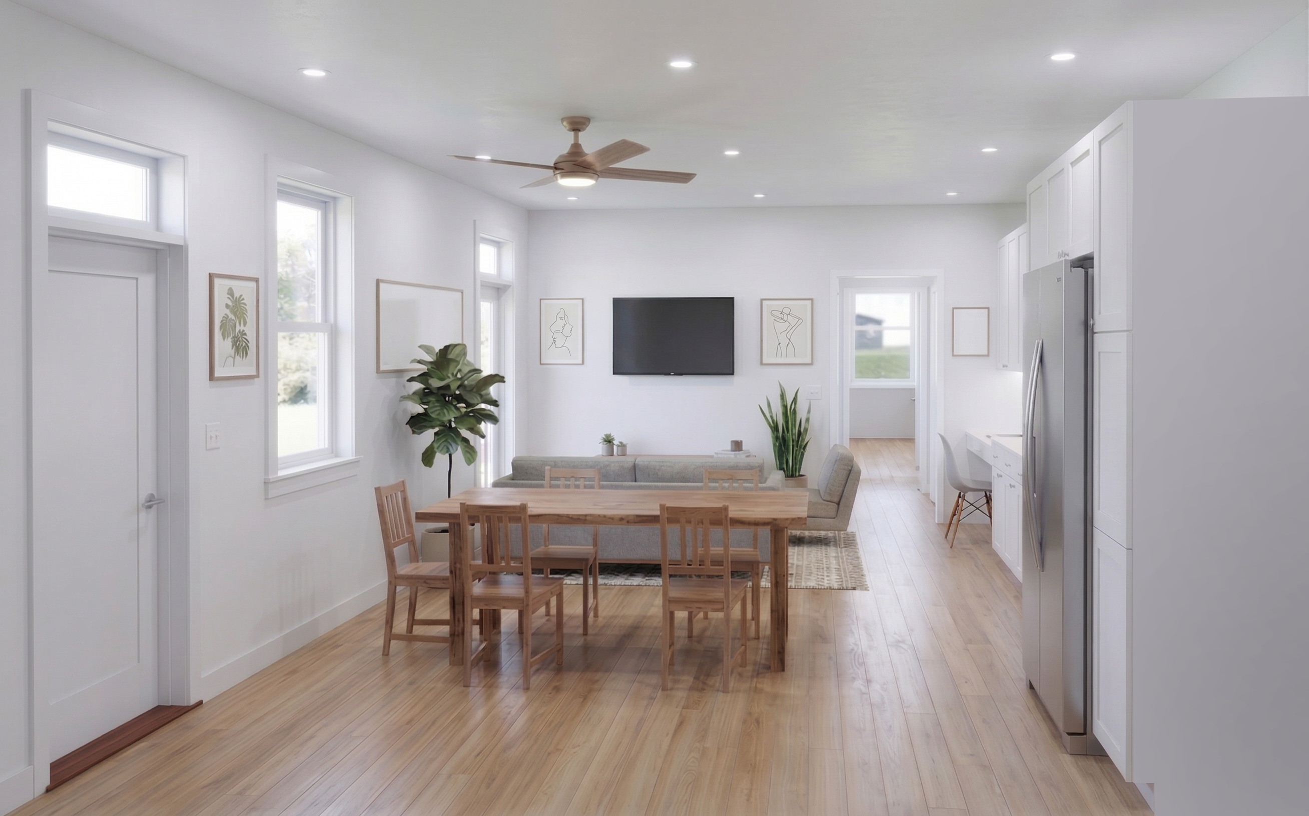 Interior of the Sparrow Mini sustainable container home